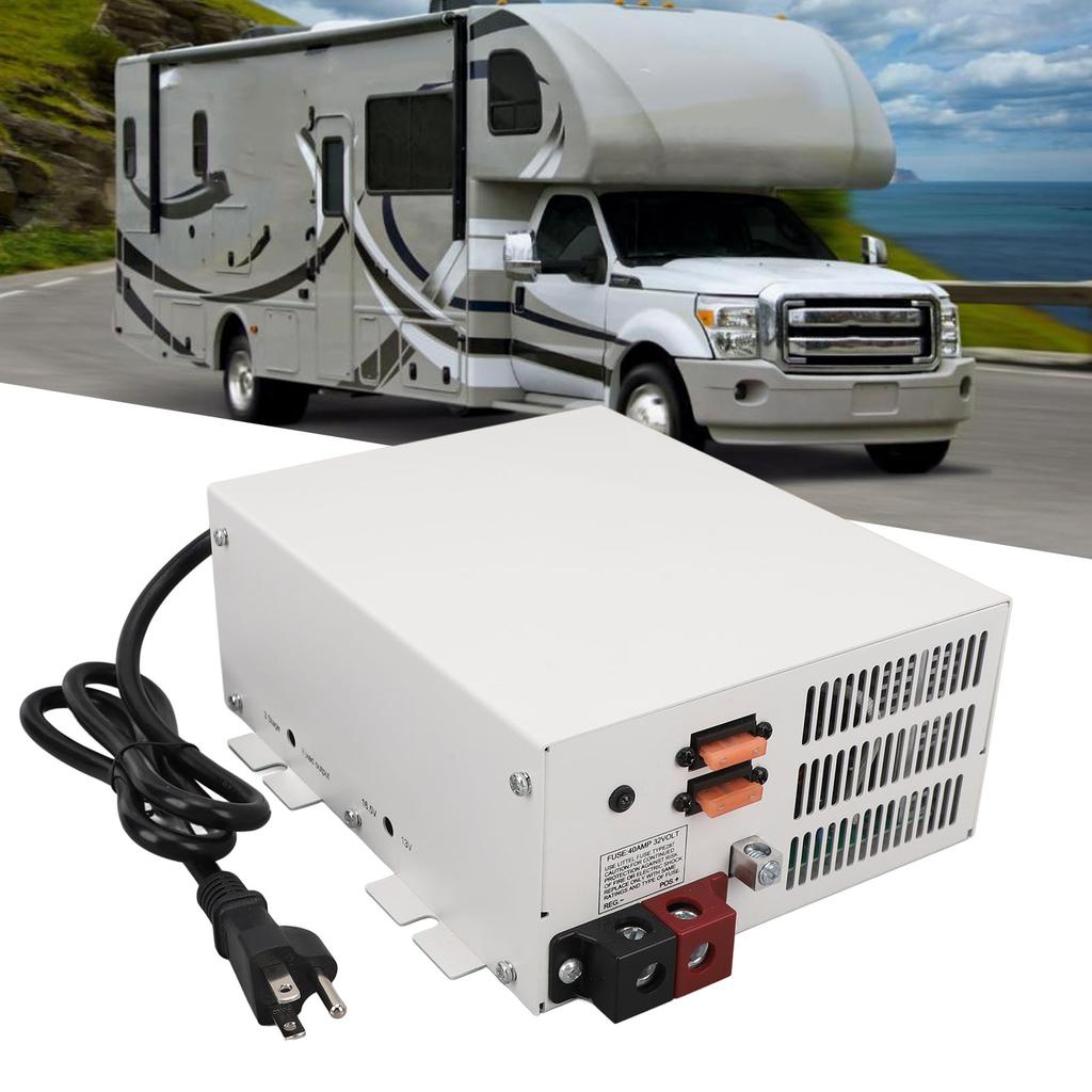 RV Power Converter 55A  to 12V DC Built in 4 Stage Smart Battery Charger Reliable Performance PM3 55