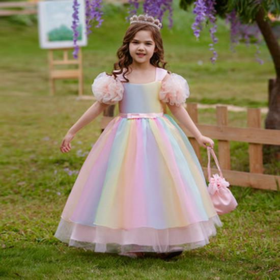 Girls' Formal Sequin Princess & Party Dress - Flower Girl, Long Piano Performance Attire