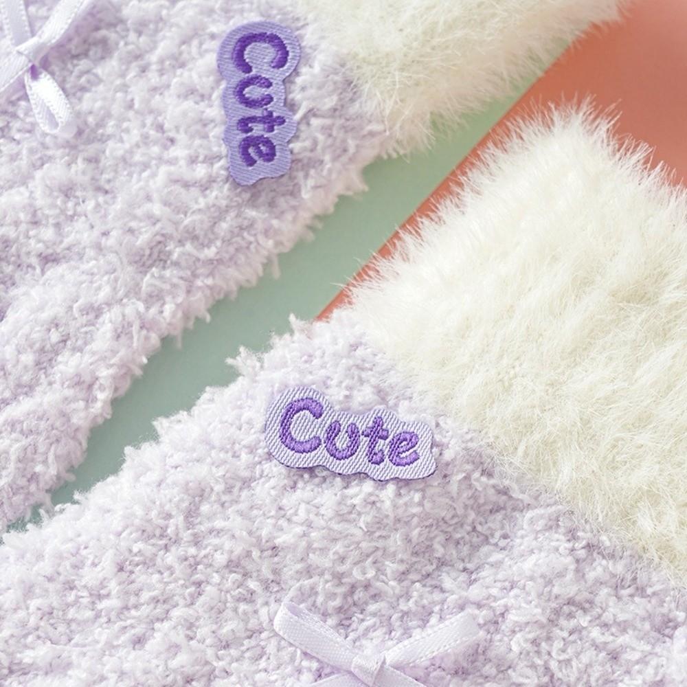 Soft Kids Winter Gloves Warm Cuffs Full Finger Mittens Gifts Children's Knit Gloves for Girls