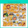 100 Stück Gudetama Ei Aufkleber – Wasserdicht Wiederverwendbar Gepäck Deko Kinder
