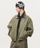 Black Moment Signature Washed Cotton Oversized Blouson 2Way [Khaki]