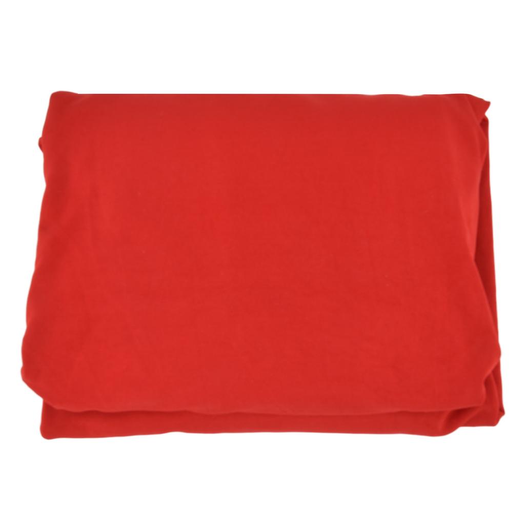 Stretch Spandex Table Cover Good Elasticity Washable Reusable Red Stretchable Tablecloth with 4 Pock