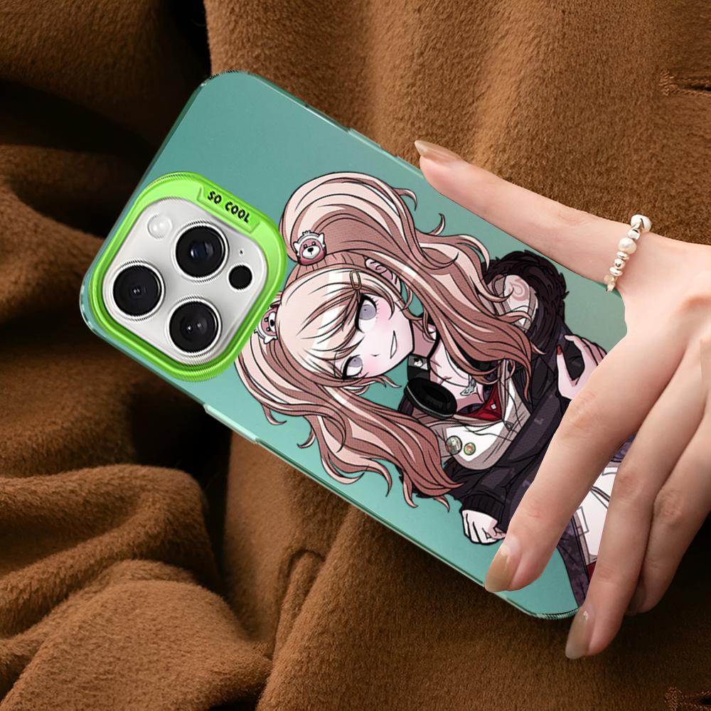 Danganronpa Junko Enoshima Monokuma Phone Case For IPhone 16 15 14 13 12 11 Pro Max X XR XSMAX 8 Matte Shockproof Back Cover