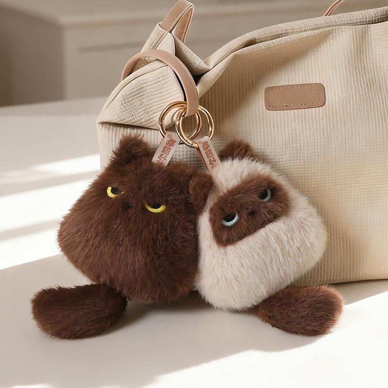 Schnurrende Katze Serie Plüschtier Weiche Flauschige Dicke Katze Stoffpuppe Niedliches Kätzchen Sofa Heimdeko Geburtstagsgeschenk Für Frauen Mädchen