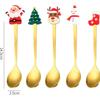 Christmas Spoon and Fork Set Household Creative Tableware Removable Forks Coffee Tea Dessert Spoon and Fork Exquisite Gift Sets
