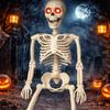 Glowing Skeleton Figure Decoration For Halloween Party Indoor Outdoor Posable Skeleton With LED Lights Y5GB