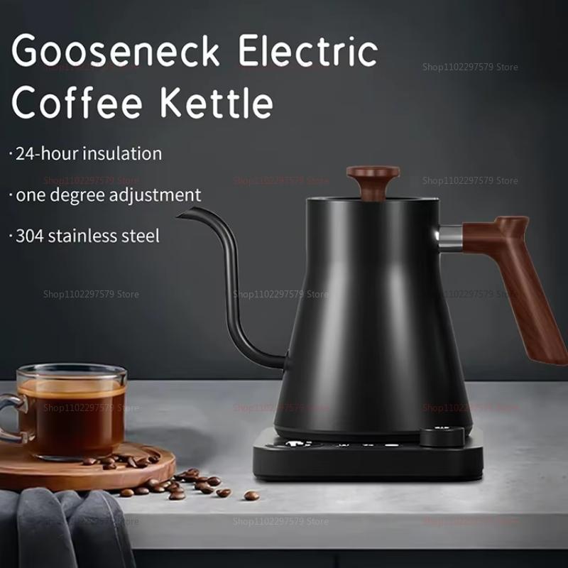 Electric Kettle 0.9L Temperature Control Stainless Steel Inner Quick Heating 1200W Electric Kettles for Pour Over Coffee Tea
