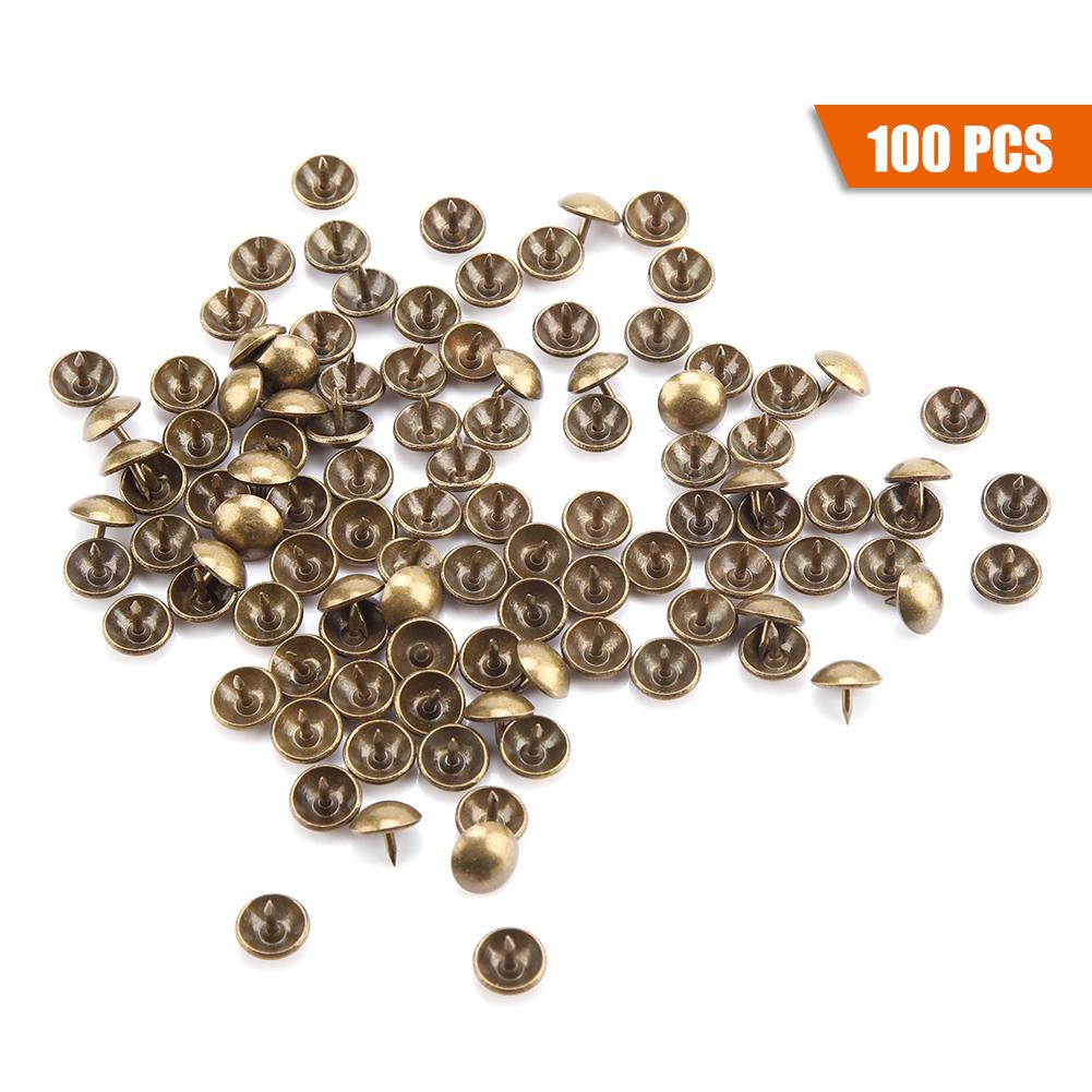 100 pezzi Chiodi Spessi in Ferro Fissaggi per Mobili Porta in Legno (6 * 12mm)