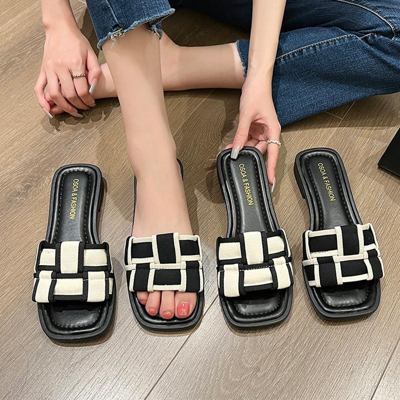 Flats Casual Slippers Women Fashion Slingback Shoes Ladies Beach Sandals Summer New Trend Fashion Flip -Flops Women Slides