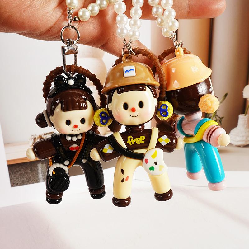 Splits Girl Duomei Pendant Car Pendant Bag Pendant High-Grade Keychain Cute Creative Gift Bag Pendant
