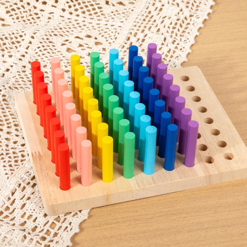 

Rainbow Wooden Sorting Sticks Set -Children s Color Recognition Fine Motor Skills And Early Math Skills Counting And Sorting Toy