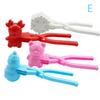 4Pcs Cute Bear Duck Dinosaur Snowball Clip Snow Clay Ball Maker Creative Snowballs Mold Snow Shovel For Kids Outdoor Sports Snow Toy