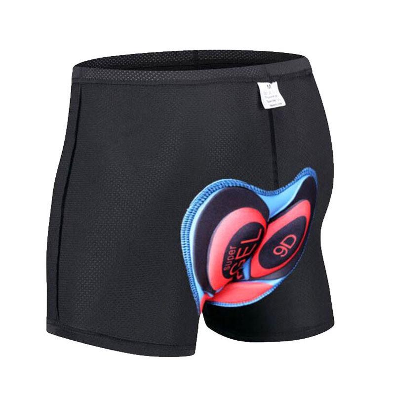 Pantaloncini da Ciclismo da Uomo con Imbottitura in Gel 19D Asciugatura Rapida Biancheria Intima da Bici per Ciclismo su Strada