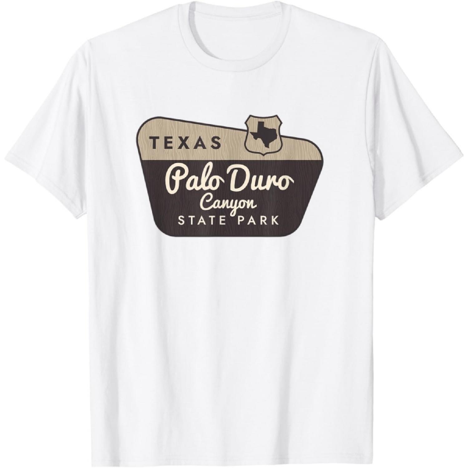 Palo Duro Canyon State Park Texas TX Welcome Sign Vacation T-Shirt XXXXXL белый