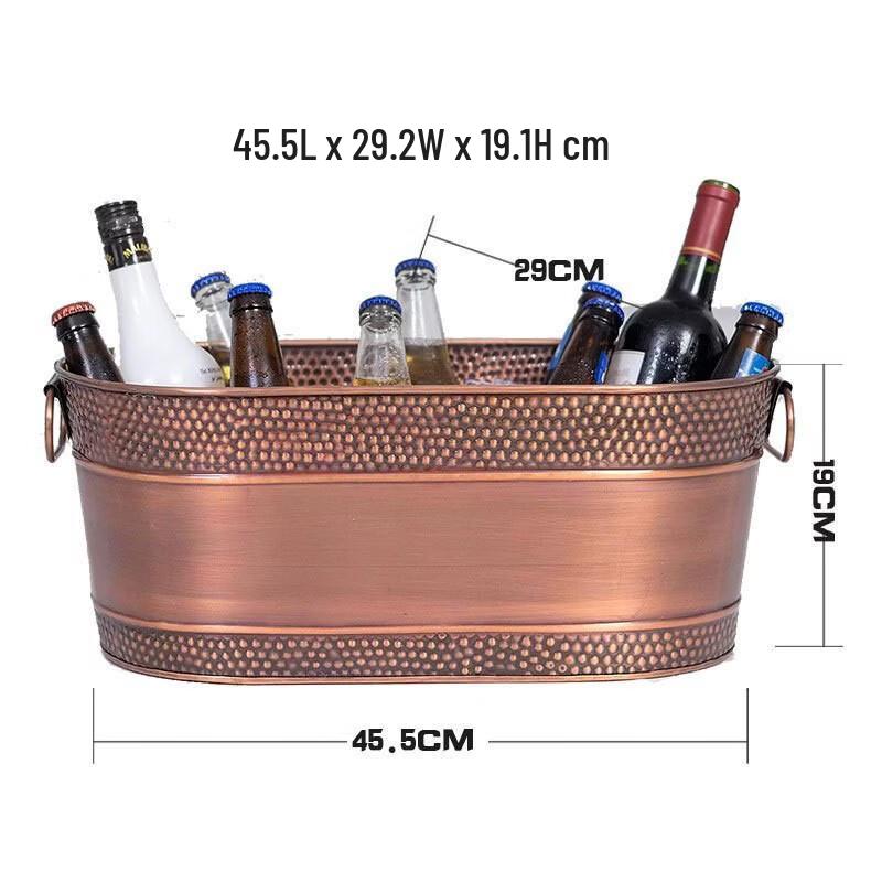 

Hanyou European Luxury Oval Gold Ice Bucket