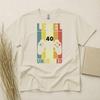 Level 40 Unlocked 40th Birthday T Shirt Custom Year Gift Gildan Heavy Cotton Tee