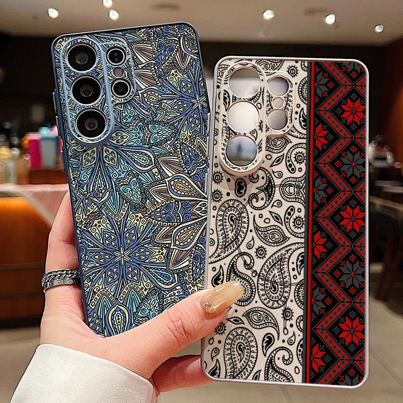 Vintage Totem Pattern Magnetic Phone Case For Samsung Galaxy S26 S25 S24 Ultra S25 S23 FE A57 A56 A37 A17 A55 A26 A36 A35 Cover