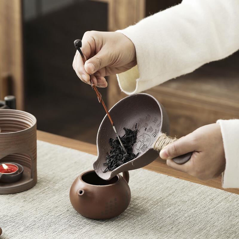 Coarse Pottery Tea Roasting & Frying Set