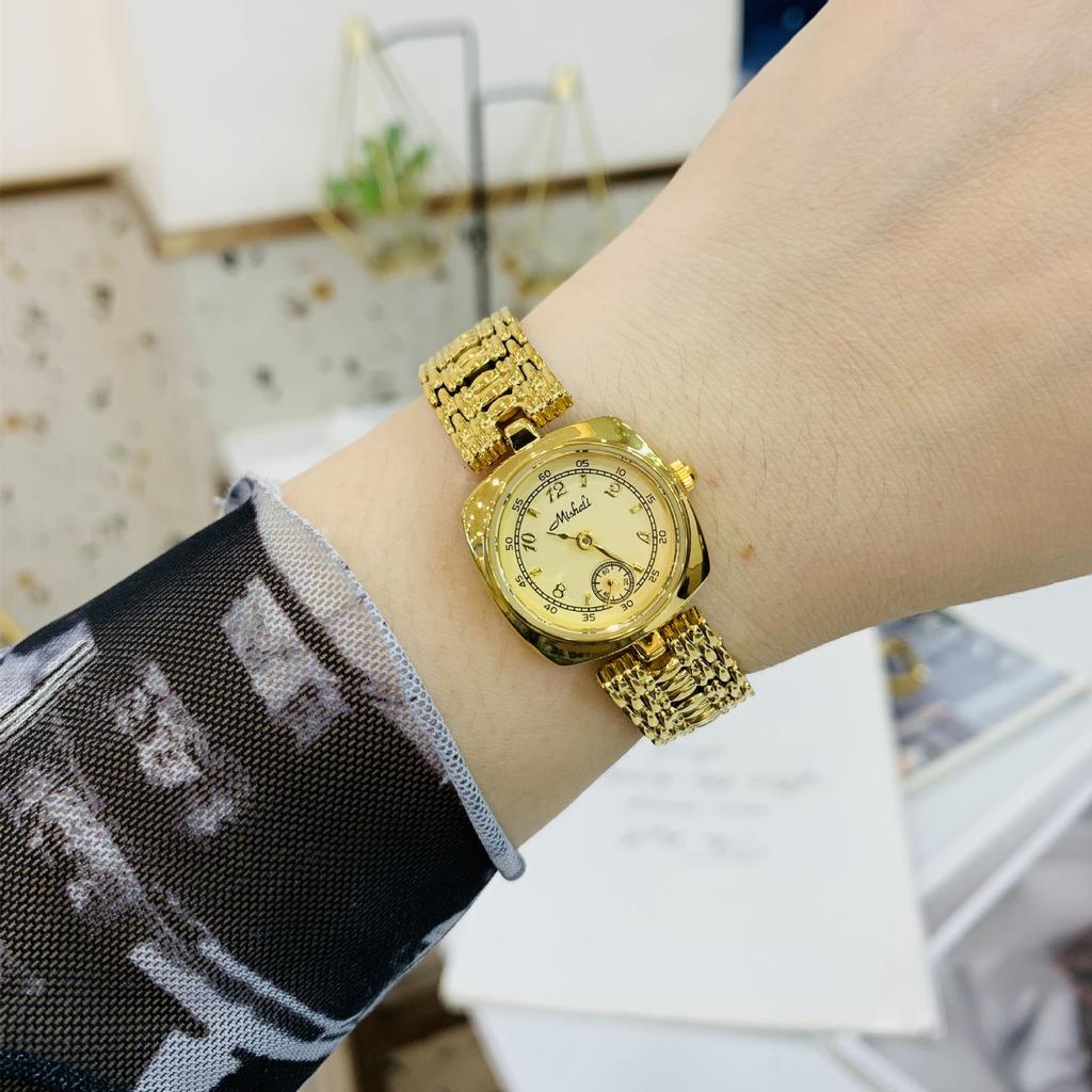 Women'S Watch Gold Second Hand Independent Women'S Watch Fashion Small Plate High-End Women'S Watch