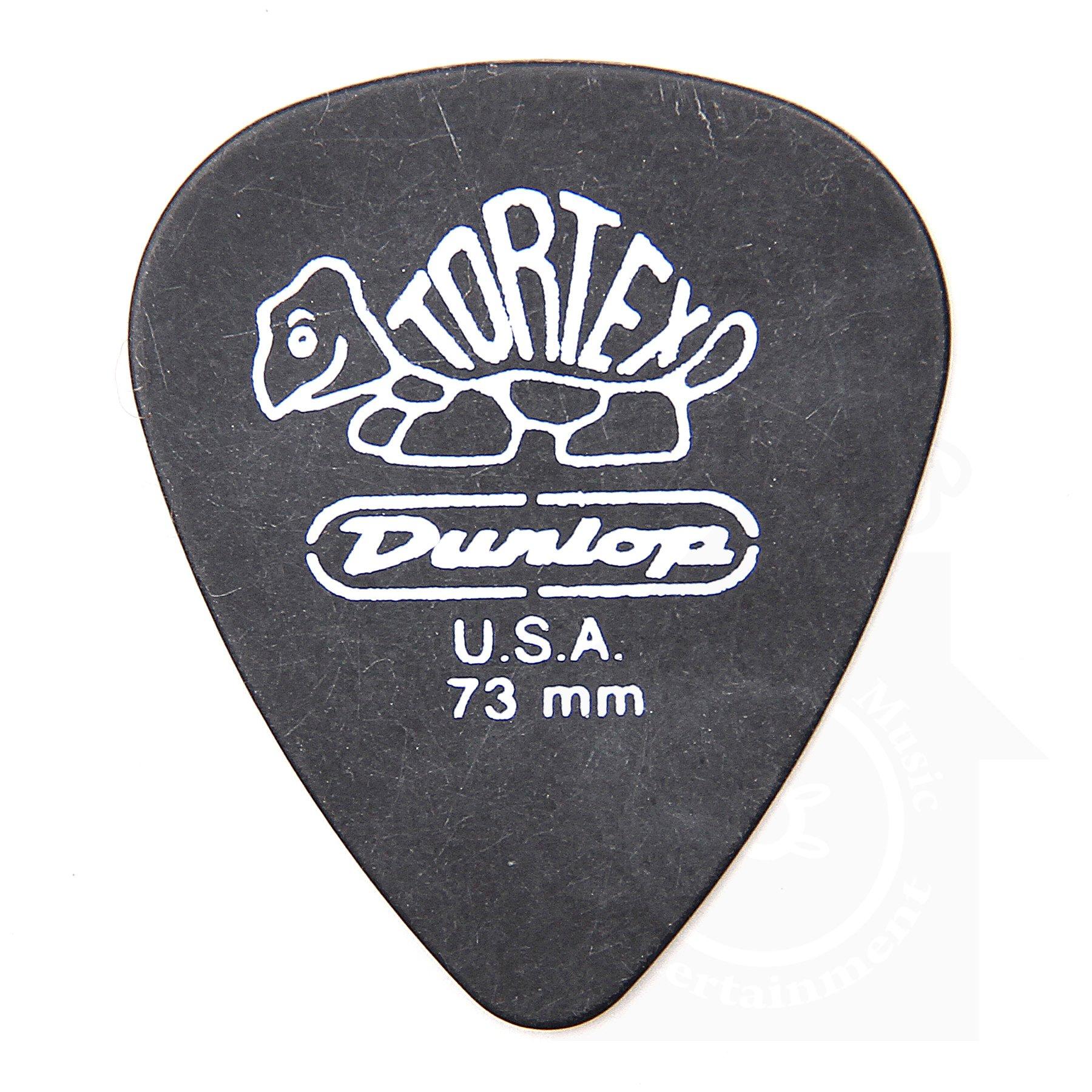 

Jim Dunlop Tortex Standard Pitch Black Picks, 24-Pack, 0.73mm, with Musent Custom Players Picks | 488B073-BLK-24P