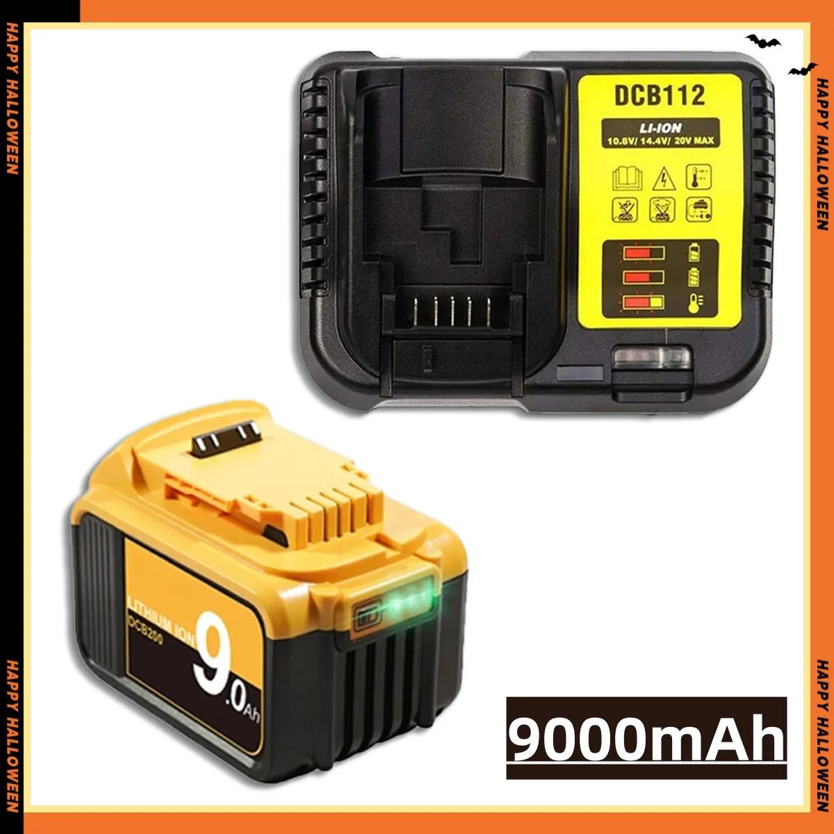 

Для Dewalt 18 В/20 В аккумуляторные электроинструменты аксессуары электроинструменты, литиевая батарея замена DCB200 DCB184 серии + зарядное устройство