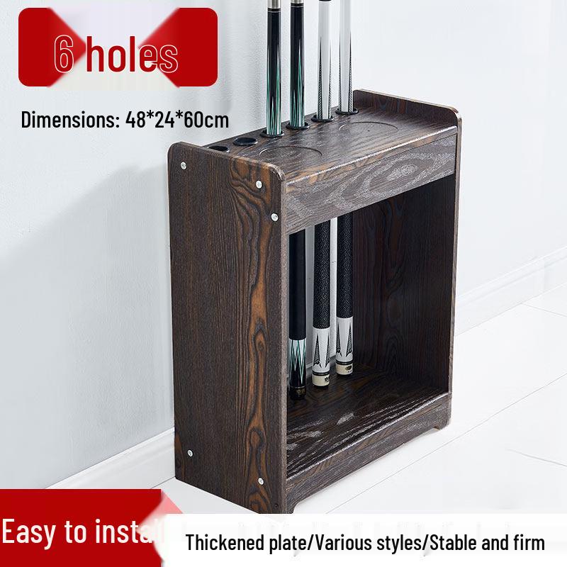 Jundingying 6-Hole Billiard Cue Rack