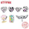 Original Copper Charms Cat Dog Paw Print Beads Fit Bracelets Beads Charms Jewelry Making Fine Jewelry Gift