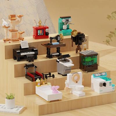 Entfesseln Sie die Kreativität Ihres Kindes mit DIY Möbel-Szenen-Dekorations-Bausteinen - Perfektes Geschenk für Heimdekoration
