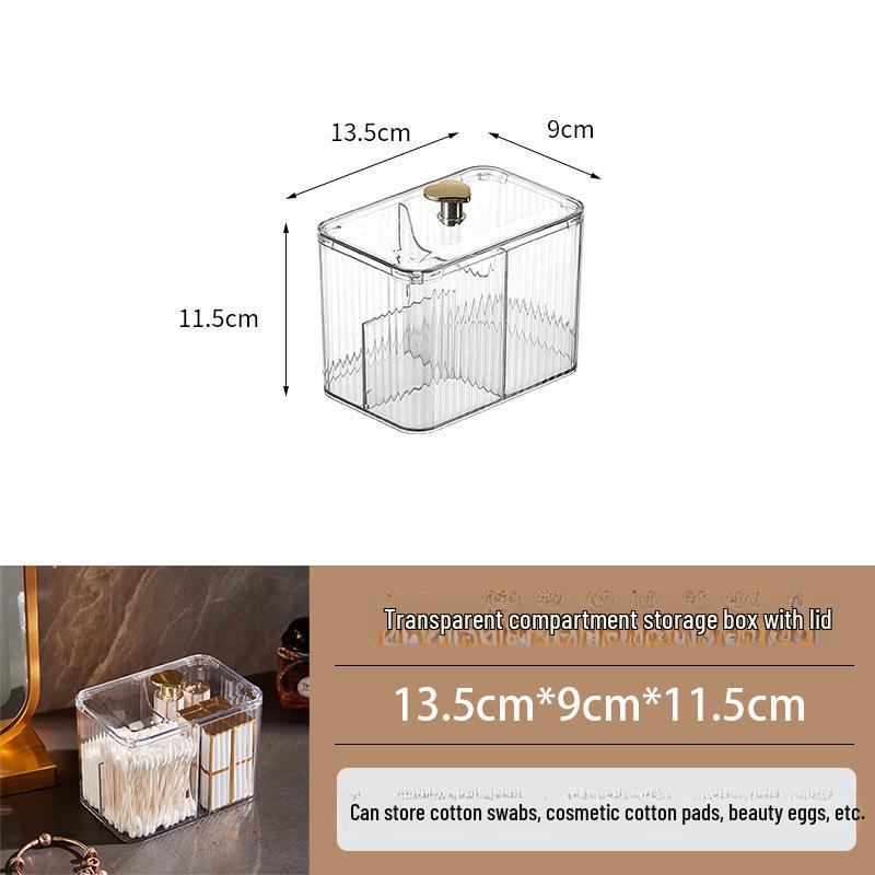 

Прозрачный ящик для хранения косметики и косметических инструментов с крышкой