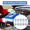 Group 31 Battery Stainless Steel Closed Nut For Standard 3/8" Stud 6015-010 10PCS