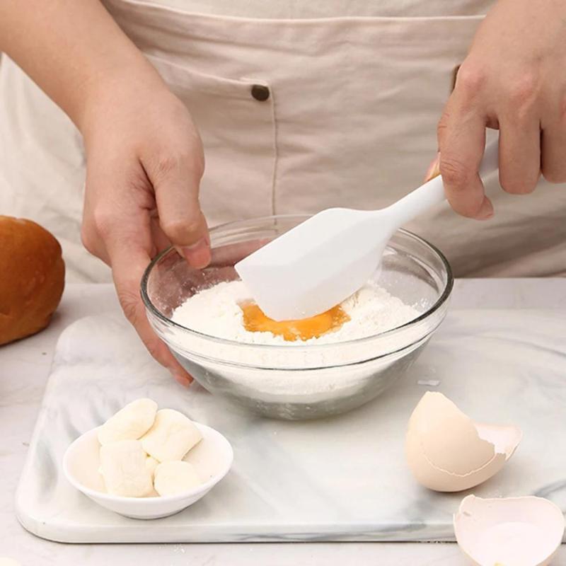 4-delat Bakset Livsmedelsgodkänd Silikon Värmetålig Gräddskrapa Äggvisp Smörjborste Matklämma Köksverktyg Tårtbakningsverktyg