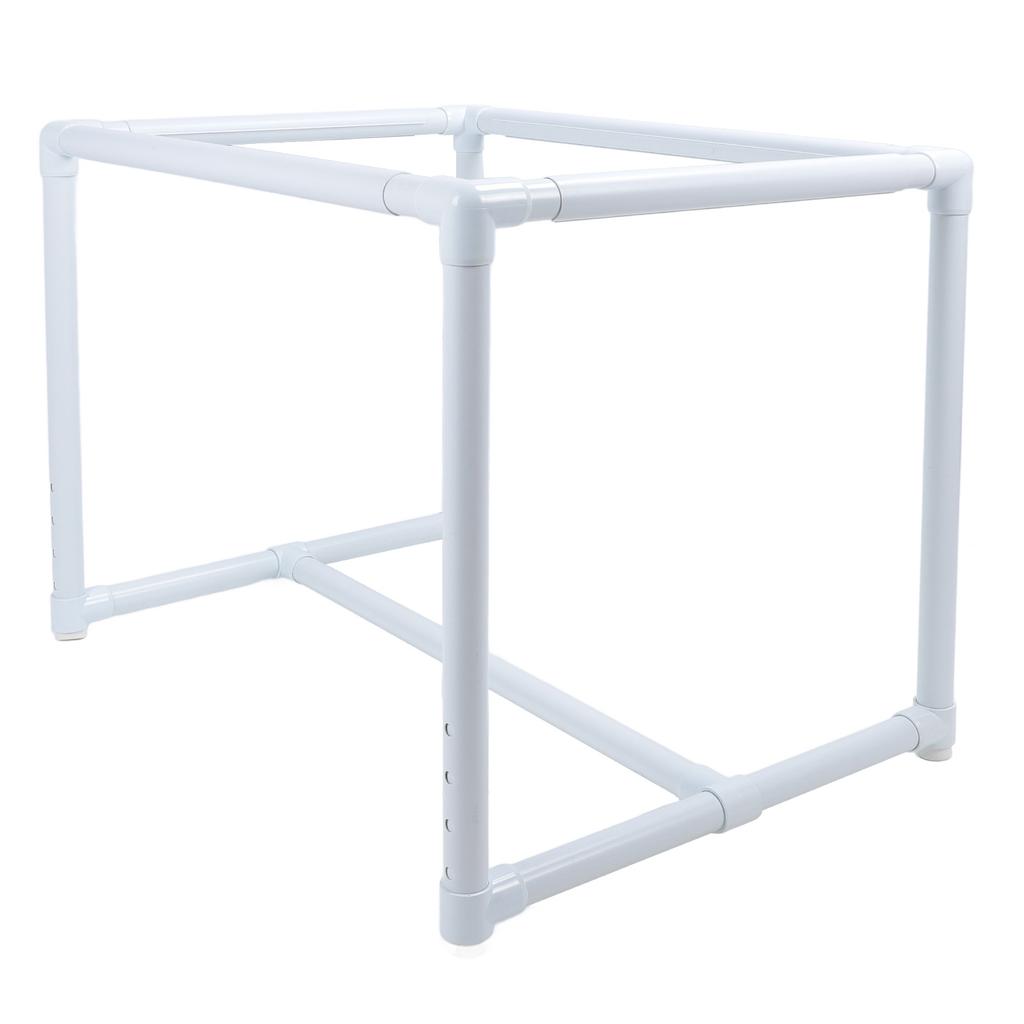 Embroidery Frame Stand 99x73cm Plastic Pipe Height Adjustment Needlework Cross Stitch Table for