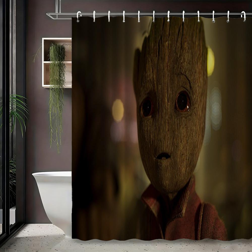 Star-Lord Guardians Of The Galaxy Space Battle Waterproof Shower Curtain For Bathroom Decor