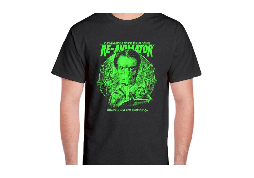 Re-Animator, Horror T-shirt, Vintage Style, Gildan unisex, Black.L Unisex T-Shirt