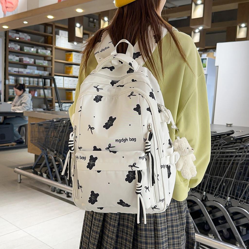 Schoolbag New Japanese Large Capacity Casual Student Backpack Sweet and High Value Junior High School Student Lightweight Versatile Backpack