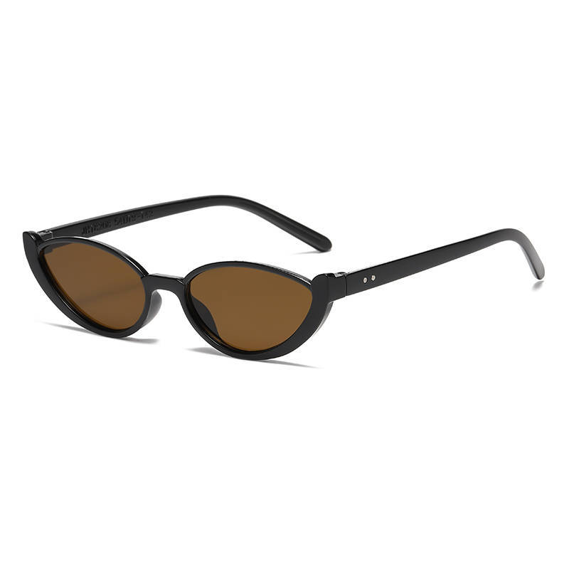 Modische Cat-Eye-Damen-Sonnenbrille mit kleinem Rahmen Halbrahmen-Sonnenbrille Personalisierte Street-Photography-Luxusbrille