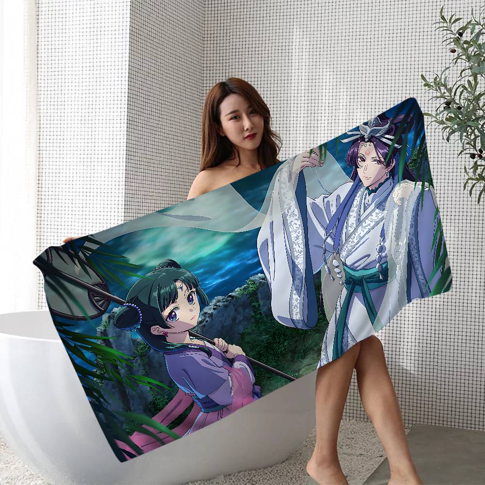 Popular Anime The Apothecary Diaries Beach Towel Bath Towels For Girl Microfiber Quick Dry Sand Free Beach Spa Gym Pool