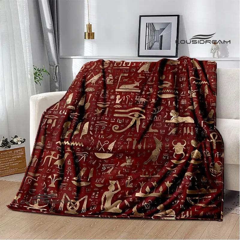 3D Egyptian Pharaoh Oracle Black Cat Printed Blanket Warm Flannel blankets Home bed linings blankets for beds Birthday Gift
