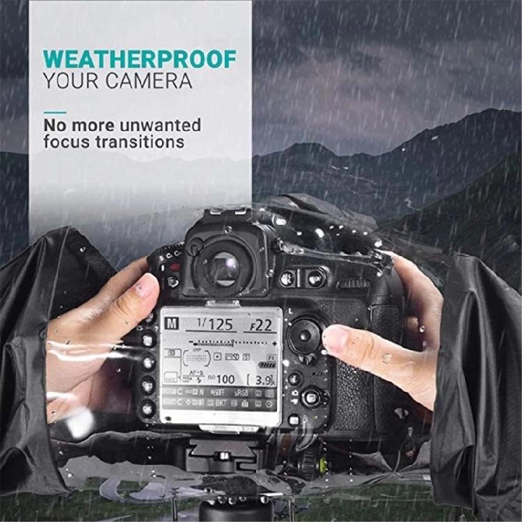 Scratch Resistant DSLR Weather Cover Elastics Bottom Band AntiMoisture Coating For Snow Sports Beach Photography Construction