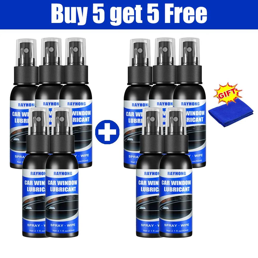 Spray Lubrificante per Vetri Auto 60ml Elimina Rumori Alzacristalli Lubrificazione Gomma Guarnizione Tetto Apribile per Funzionamento Fluido
