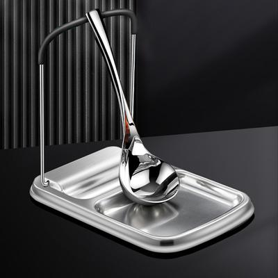 Stainless Steel Pot Lid Rack Space-Saving Corrosion-Resistant Multifunctional Spatula Holder Spoon Stand Kitchen Accessories