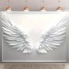 1 White Feather Angel Wings Background Banner Party Supplies Suitable for Party Backgrounds