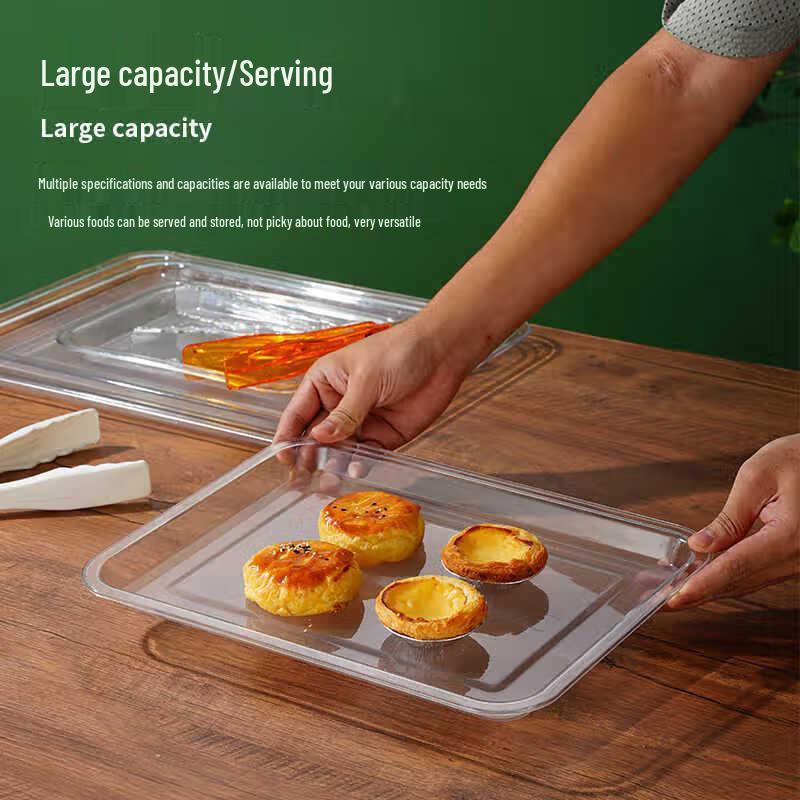 Acrylic Transparent Rectangular Serving Tray
