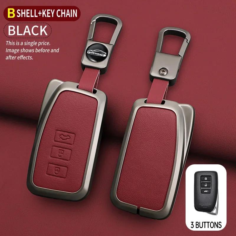 Alloy Auto Key Fob Case Cover Fit For Lexus Nx Gs Rx Is Es Gx Lx Rc 200 250 350 Ls 450H 300H Key Fob Automotive Cover Key Ring Keyring Auto