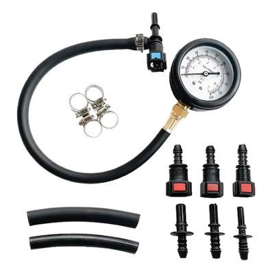 Fuel Pressure Test Kit Fuel Pressure Gauge - 0-100PSI Fuel Injection Pump Pressure Tester Gauge Kit for Car, Motorcycle, Truck