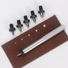 1 Set leises & langlebiges & austauschbares Locheisen-Werkzeugset, runde Locheisen in verschiedenen Größen, Lochen von Löchern für DIY-Ledertaschen & Schultergurte