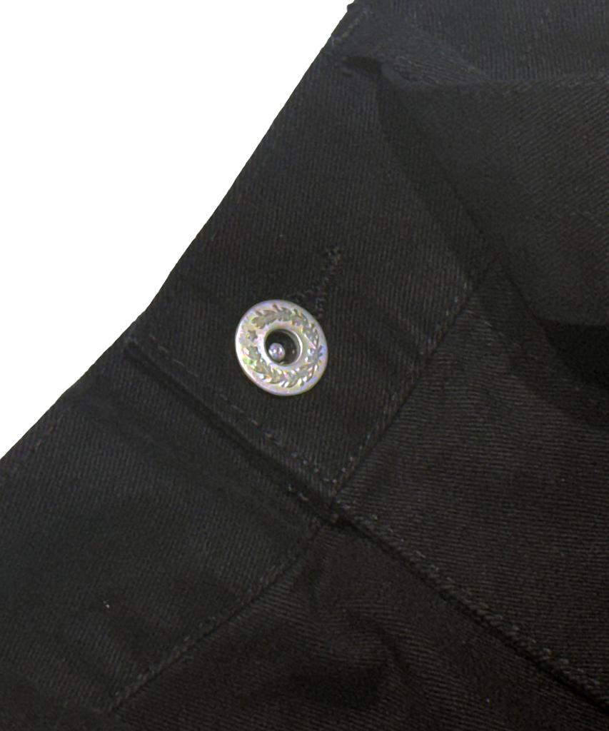 STIGMA Washed Belt Curved Pants Black
