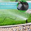 [2PACK] 3FT Black Outdoor Extension Cord Weatherproof - Weather Resistant Garden 3 Prong Grounded Electrical Lead, 16AWG SJTW Heavy Duty Outside
