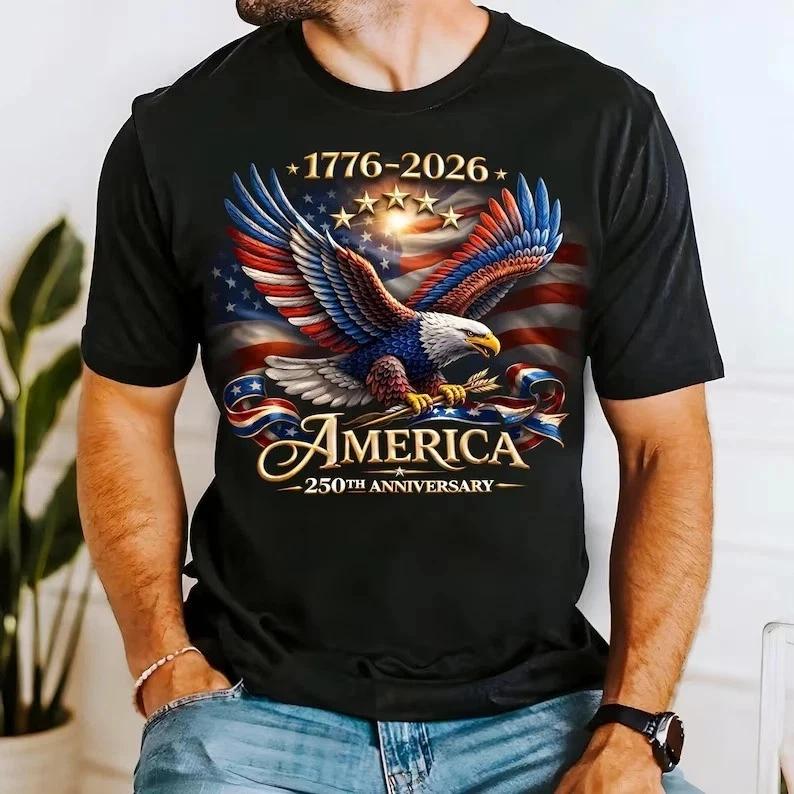 America 250th Anniversary Shirt 17762026 Patriotic USA TShirt S