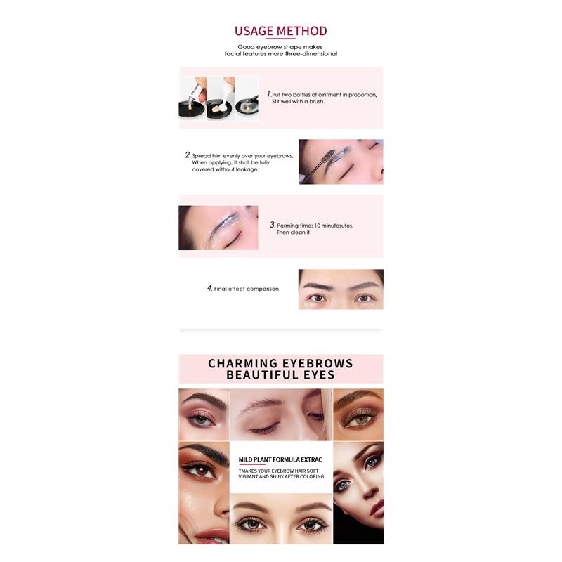Eyelash Eyebrow Dye Tint Kit Brow Enhancer Mascara Lift Tinting Tattoo Eyes Makeup Tools
